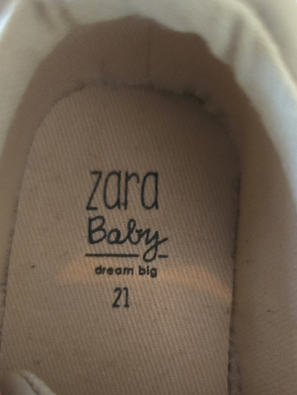 Zara Baby Cream Ruffle-Front Slip-On Shoes - Picture 2 of 6